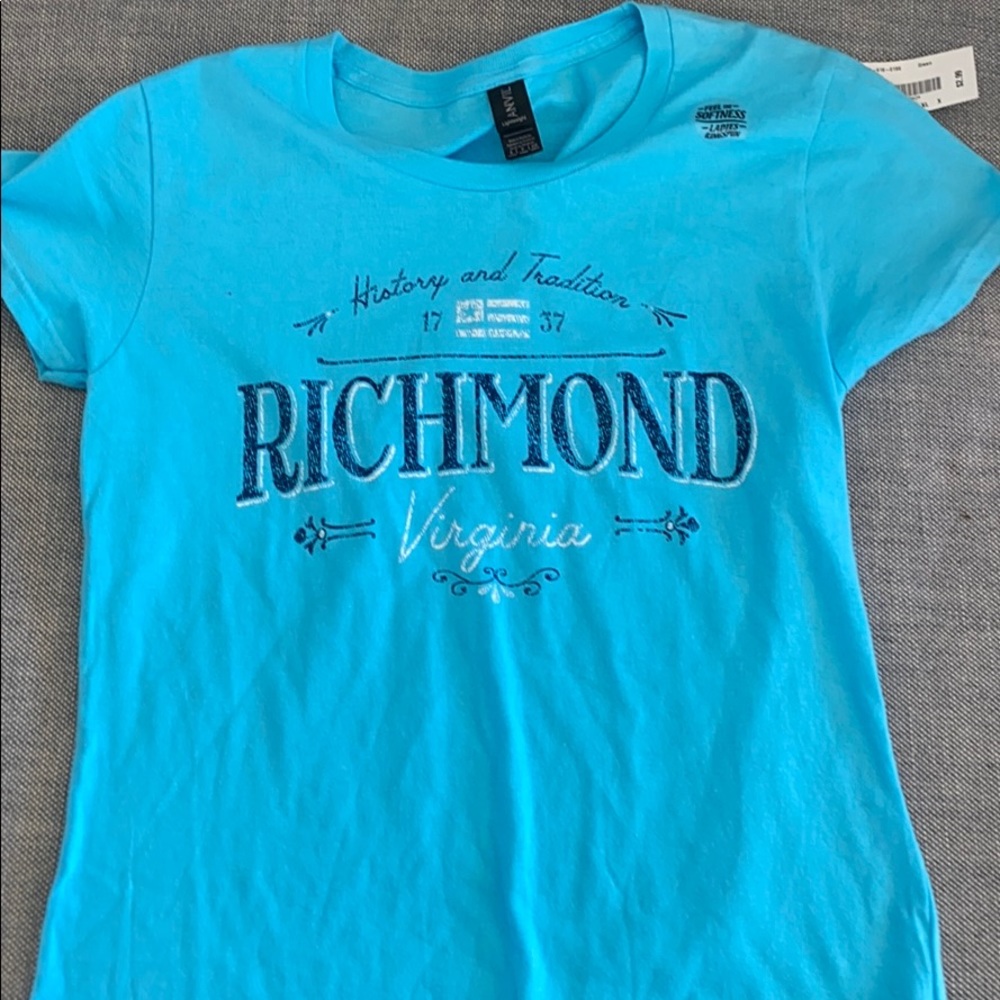 A basic blue shirt